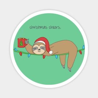 Christmas Cheer Sloth Magnet
